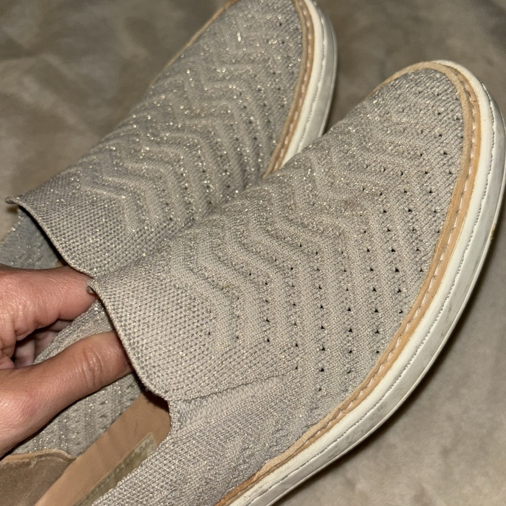 Ugg Sammy slip ones gray lurex sz 6.5 - Picture 5 of 5